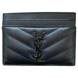 Saint Laurent-Monogramme card wallet-Black