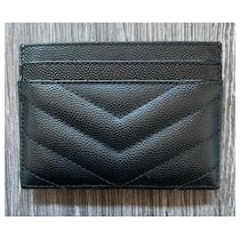 Saint Laurent-Monogramme card wallet-Black