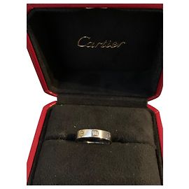Cartier Love Ring 1 diamante Argento