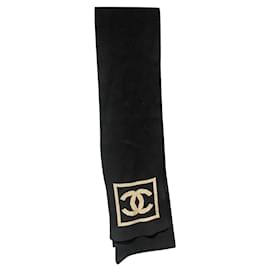 Chanel-Scarves-Black,Beige