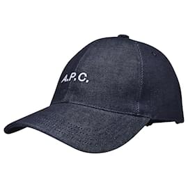 Apc-Charlie Hat in Blue Canvas-Blue