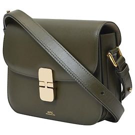 Apc Grace Small Bag in Green Leather Green