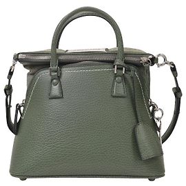 Maison Martin Margiela 5Ac Mini Bag in Green Leather Green