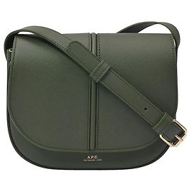 Apc Bolsa Betty em couro bege Verde