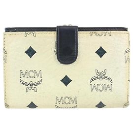 MCM White Monogram Visetos Wallet 81209 Other