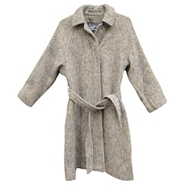 Burberry-vintage Burberry coat in Irish Tweed t 36/38-Grey