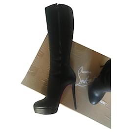 Christian Louboutin-Christian Louboutin Bianca Bota Boots 140 Size 39.5 black-Black