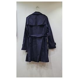 Marella-Trench-coat à boutonnage doublé Marella-Bleu foncé