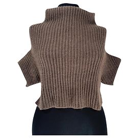 Pull court Brunello Cucinelli en cachemire marron Marron