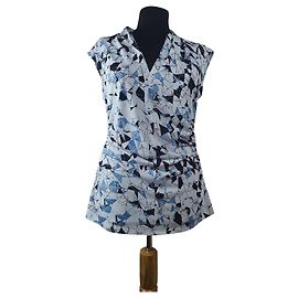 Vince Camuto Oberteil Blau Weiß Blau
