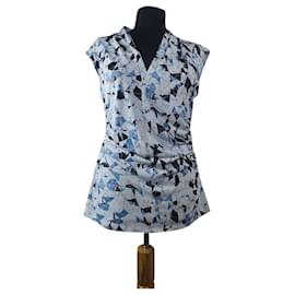 Vince Camuto Top Blue White Blue