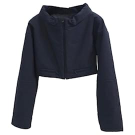 Chanel-Gilet giacca corta blu navy Chanel-Blu
