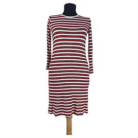 Robe à rayures multicolores Mads Norgaard en viscose Noir Blanc Rouge Multicolore