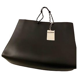 Jil Sander Große Einkaufstasche Schwarz
