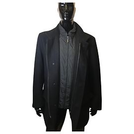 Pierre Cardin wool coat Black