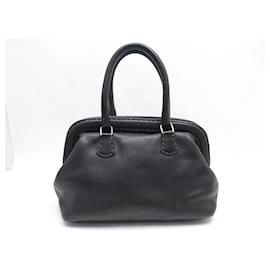 Fendi-SAC A MAIN FENDI SELLERIA ADELE DOCTOR CUIR GRAINE MARRON LEATHER HAND BAG-Marron