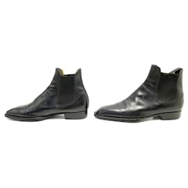 JM Weston-JM WESTON BEAUBOURG SHOES 631 Boots 9E 43 LARGE BLACK LEATHER BOOTS-Black
