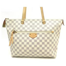 NOVA BOLSA LOUIS VUITTON IENA MM EM DAMIER AZUR CANVAS CABAS BOLSA DE MÃO Bege