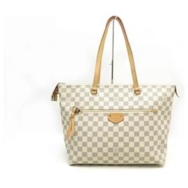 Louis Vuitton-NUEVO BOLSO DE MANO LOUIS VUITTON IENA MM EN LONA DAMIER AZUR CABAS BOLSO DE MANO-Beige