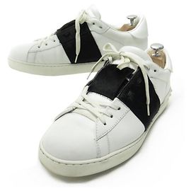 CHAUSSURES VALENTINO BASKETS OPEN 43 IT 44 FR EN CUIR BLANC SNEAKERS SHOES Blanc