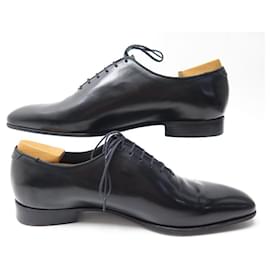 JM Weston-JM WESTON RICHELIEU CYCLING SHOES 496 10E 44 BLACK LEATHER PRINT-Black