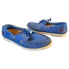 Sebago Dockside White Blue Light blue