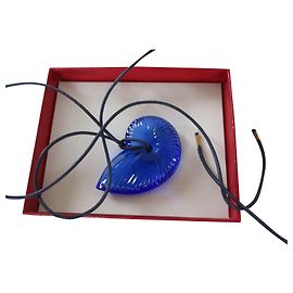 Baccarat Halskette "Nautilus"., blau-kristall. Blau