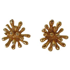 Christian Lacroix Clip "anemone di mare". D'oro