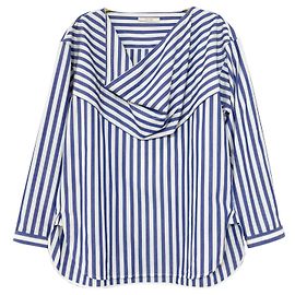 Céline Celine x Philo Resort 2016 Camicia a tunica a righe Blu