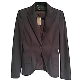 Gucci-Veste Gucci cintrée-Marron foncé