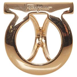 Salvatore Ferragamo Anello Sciarpa Gancini Argento Ferragamo Argento