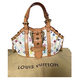 Bolsa Louis Vuitton Theda em couro branco Branco