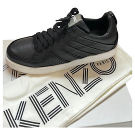 Baskets Kenzo en cuir noir Noir