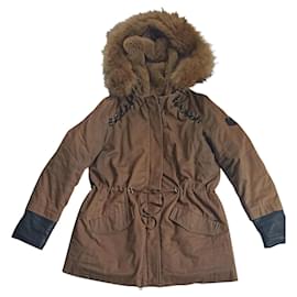 Chaqueta de piel sintética con capucha para mujer, abrigo largo de pelo de  visón de imitación, grueso, suelto, lujoso, cálido, marrón, Invierno