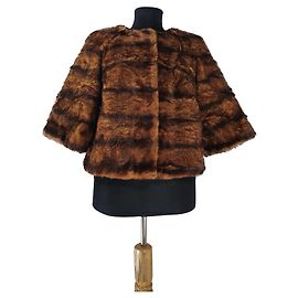 Kate Spade Cappotto Corto Marrone Cotone Marrone
