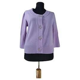FTC Kaschmir Strickjacke Lila Lila