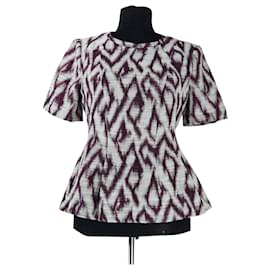 Top Ba&Sh Morado Oscuro Algodón Multicolor Morado oscuro