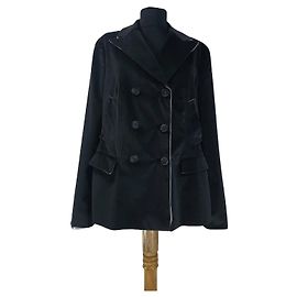 Prada Blazer Dunkelgrau Baumwolle Seide Anthrazitgrau
