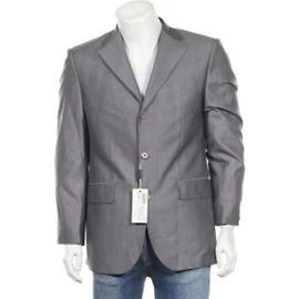 Louis Féraud NWT Classic 3 buttons Suit Jacket Grey