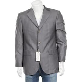 Louis Féraud-NWT Classic 3 buttons Suit Jacket-Grey