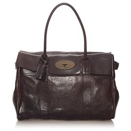 Mulberry Brown Bayswater Leather Tote Bag Brown Dark brown
