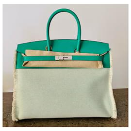 Hermès-BIRKIN FRAY FRAY 35-Verde