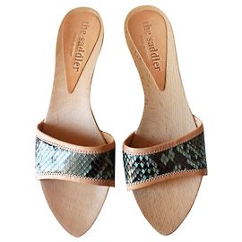 Sebastian Clogs in python and wood by The Saddler Multiple colors