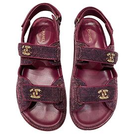 Chanel sandali Bordò