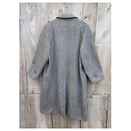 Burberry-vintage Burberry coat in Harris Tweed size 54-Grey