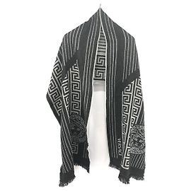 VERSACE Muffler / Wool / BLK Black