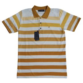 Autre Marque Abbate Polo Shirt White Yellow White Yellow