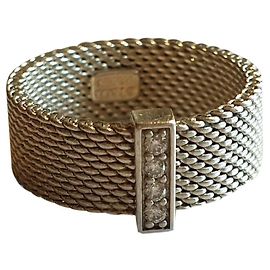 Tiffany & Co Somerset prata e diamantes Prata