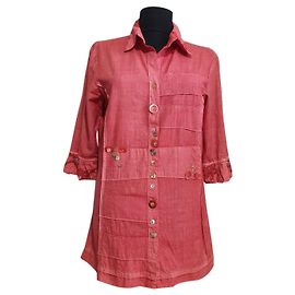 Camicia Elisa Cavaletti Bottega Rossa in Cotone Rosso