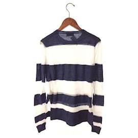 Acne-Sweaters-White,Navy blue